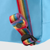 Plecak miejski Fjallraven Kanken Rainbow Mini - Black / Rainbow Pattern